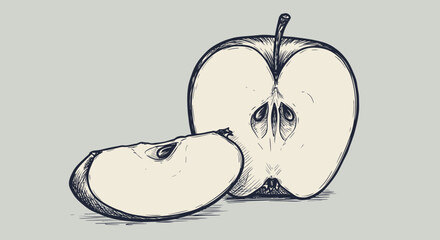 "Hand Drawn Vector Illustrations of Animals, Sea Creatures, Fruits, and Fast Food in Bold Ink Style