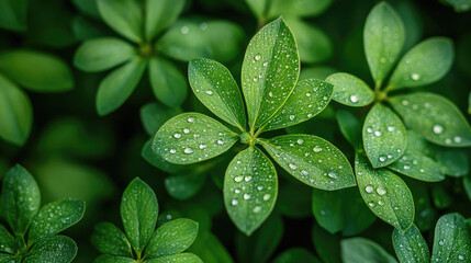 Green foliage closeup