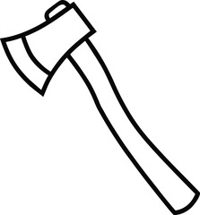 hatchet icon with white background