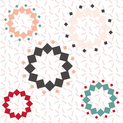 色々な花が可愛い着物素材