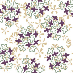 色々な花が可愛い着物素材