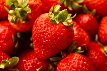 Bowl of ripe strawberries – summer vitamins, freshness and healthy seasonal nutrition.