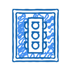 traffic lights sign icon doodle illustration