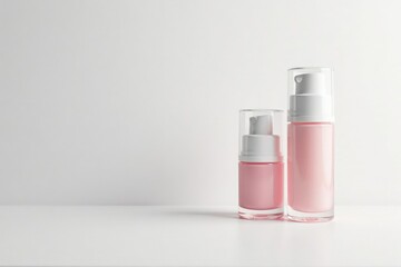 Clean minimalist white backdrop, perfect for cosmetics or product displays , light, image