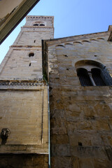 View of the medieval cathedral of Bergamo, Italy