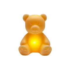 Illuminated Teddy Bear Night Light Warm Amber Glow