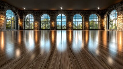 Spacious Interior Studio With Large Windows Overlooking Greenery Bathed In Natural Light