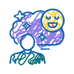 childhood nostalgia icon doodle illustration sign