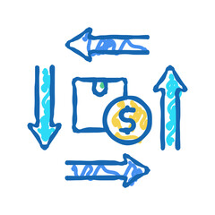 product circulation icon doodle illustration sign