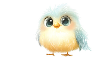 Cute cartoon bird character illustration.