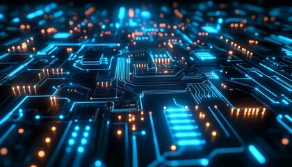 Obraz premium electronic circuit board