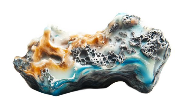 Resin Art for Creative and Artistic Projects - Isolated on White Background