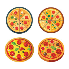 A Vibrant Pizza Vector Illustration