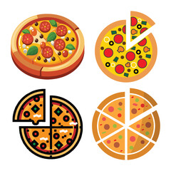 A Delicious Pizza Vector Design