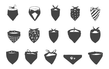 Pet bandana svg, Pet bandana silhouette, Pet bandana clipart, Dog bandana, Dog scarves, Dog bandana vector, Cat bandana svg, Cat bandana silhouette.