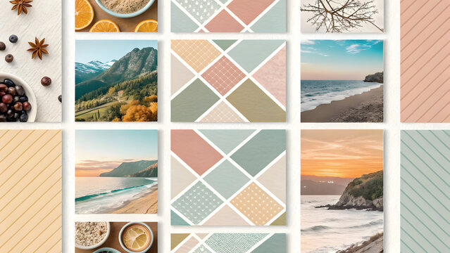 Instagram templates aesthetic feed grid layouts