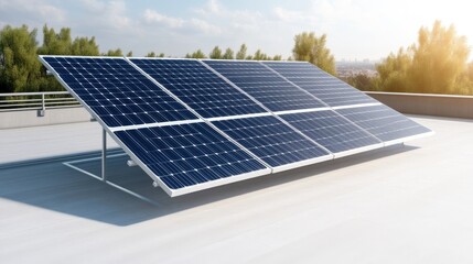 Rooftop solar panel system