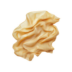 Abstract Draped Beige Silk Fabric Texture