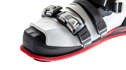 Fototapeta premium Ski Boot Adjustment Strap for Customized Fit - Isolated on White Background