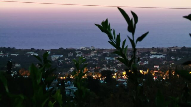 Mediterranean Sea from Bellapais village, Beylerbeyi village, Northern Cyprus