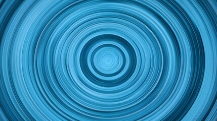 Obraz premium Abstract Blue Swirling Concentric Circles Design Background for Website or Presentation