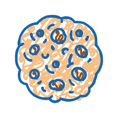 cookie oatmeal icon doodle illustration