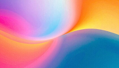 Orange pink blue grainy background, abstract noise texture banner poster header cover 
