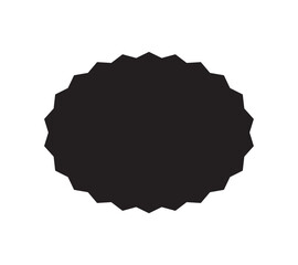 Oval border basic shapes monogram frame