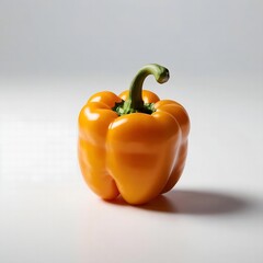 yellow paprika isolated in white