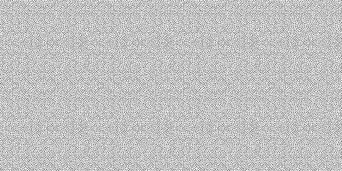 Polka dot horizontal seamless pattern in black and white. Hand drawn vector texture with micro dots and subtle grainy flow. Great for modern print, fabric, wallpaper. To use, drag into swatches panel © ✦ Bizarre Factory ✦