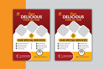 Modern Delicious Food Flyer Design