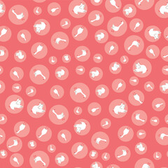 Whimsical Goose Garden Seamless Vector Pattern Collection in Pastel Tones