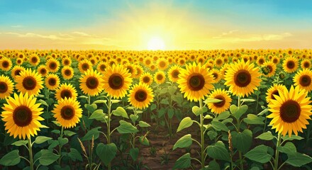 Obraz premium Beautiful Serene Landscape Illustration Digital Painting Nature Scene Art Peaceful Scenery Design