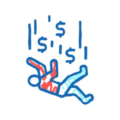 financial gulf icon doodle illustration