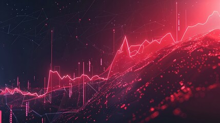 Digital visualization of AI powered crypto analytics and data trends..