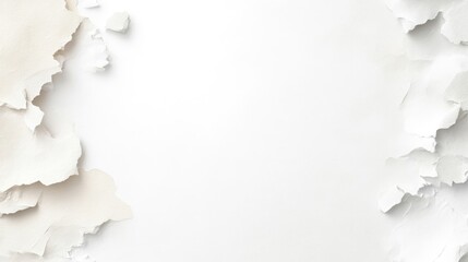 Obraz premium Torn paper border on white background