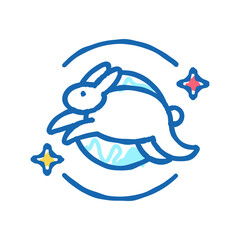 free bunny icon doodle illustration