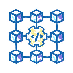 data store equipment icon doodle illustration