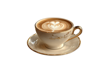 Indulge in a creamy latte art masterpiece a warm cafe moment on a marble table with soft lighting