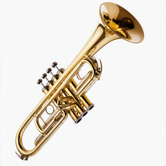 Obraz premium trumpet isolated on white