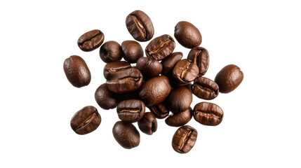 coffee beans isolated on white background 