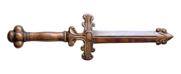 St. Paul�s Sword for Religious Symbolism - Isolated on White Background