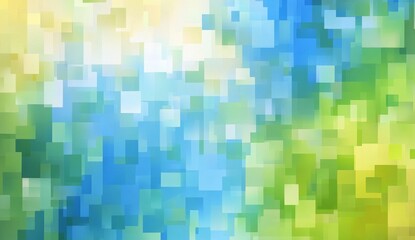 Abstract pixelated squares, vibrant colors