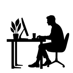 Employee working in sensory-friendly office zone, neurodiversity concept