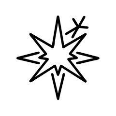 Star of Bethlehem Icon Design for Christmas Celebrations  