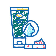 cream for wool icon doodle illustration
