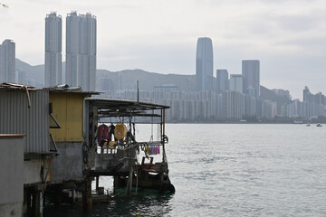 香港の海鮮街