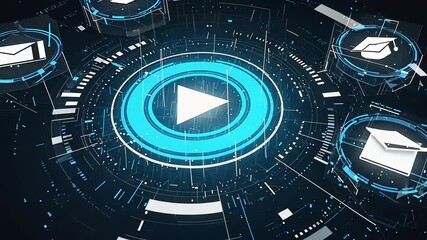 Online learning platform; video tutorials, email support, graduation caps