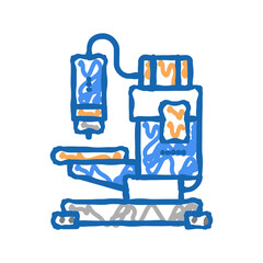 welding apparatus icon doodle illustration