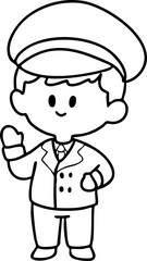 Cartoon Boys and girls School picture elements Character Illustration